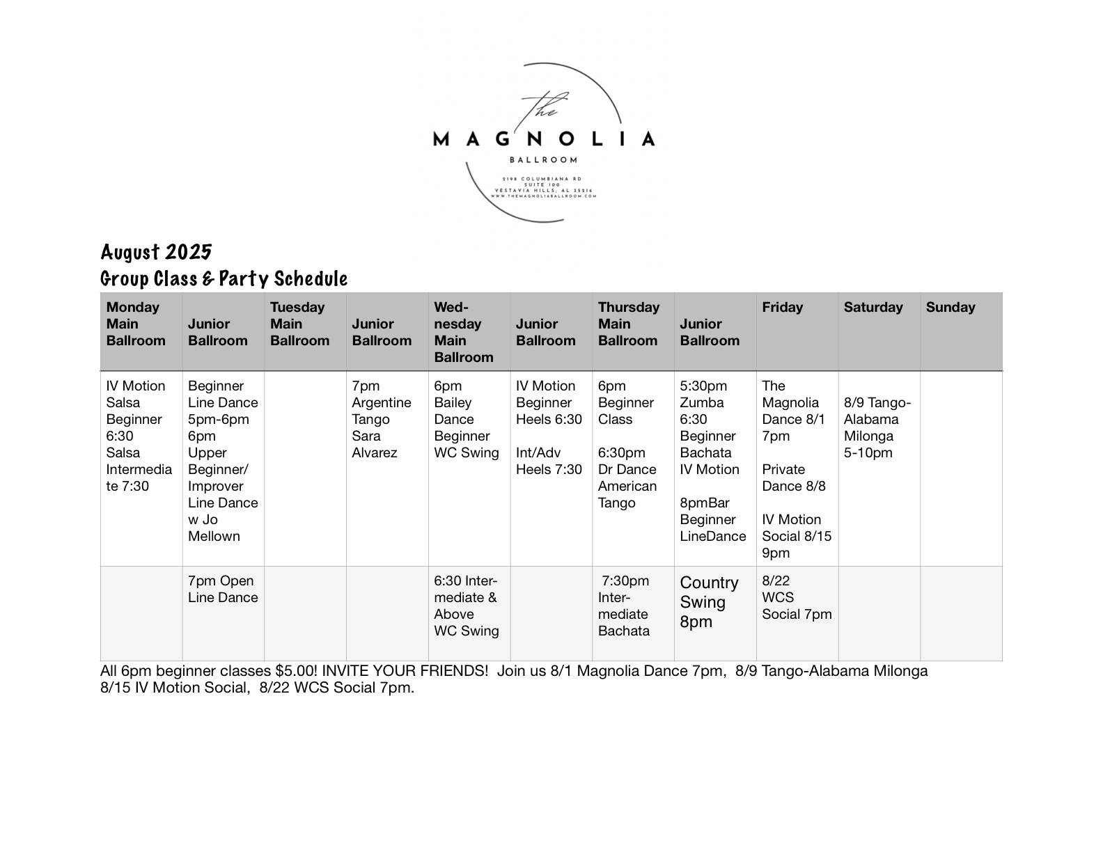 April Calendar